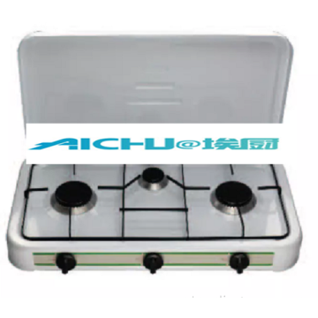 3 Burners Spray Coating Table TopGas Stove